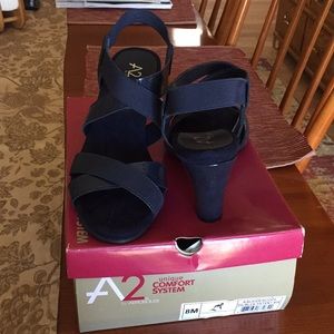 A2 by Aerosoles Kaleidescope dark blue patent